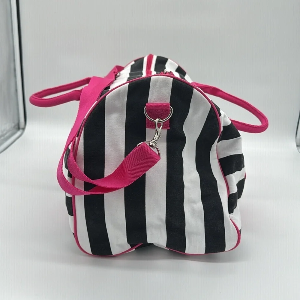 VICTORIA'S SECRET Zip around‎ MEDIUM Bag Shopping/Travel/Striped - Picture 2 of 11